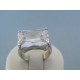 Dámsky prsteň veľký zirkón ch. oceľ DPO571037 316L 10.37g