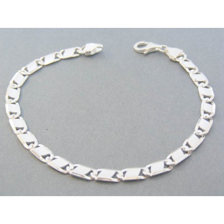 Strieborný pánsky náramok platničky VNS2251043 925/1000 10.43g