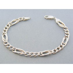 Strieborný náramok vzor figáro VNS21780 925/1000 7.80g