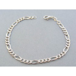 Strieborný náramok vzor figáro VNS20575 925/1000 5.75g