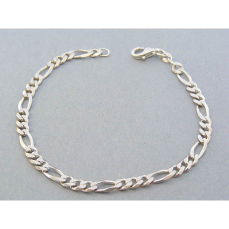 Strieborný náramok vzor figáro VNS20575 925/1000 5.75g