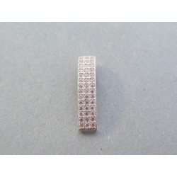 Strieborný dámsky prívesok posiaty kamienkami VIS140 925/1000 1.40g