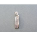 Strieborný dámsky prívesok číre kamienky VIS180 925/1000 1.80g