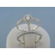 Strieborný dámsky prsteň kamienky zirkónu DPS56412 925/1000 4.12g