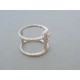 Strieborný dámsky prsteň kamienky zirkónu DPS56412 925/1000 4.12g