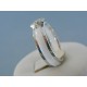 Strieborný dámsky prsteň keramika kamienky DPS57458 925/1000 4.58g