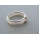 Strieborný dámsky prsteň keramika kamienky DPS57458 925/1000 4.58g
