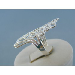Strieborný dámsky prsteň vyrezávany vzor DPS52369 925/1000 3.69g