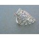 Strieborný dámsky prsteň vyrezávany vzor DPS52369 925/1000 3.69g