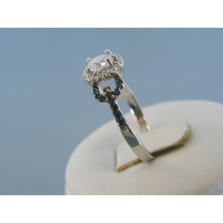 Strieborný dámsky prsteň male kamienky DPS57299 925/1000 2.99g