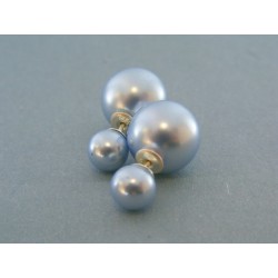 Strieborné dámske náušnice perly napichovačky DAS380 925/1000 3.80g