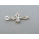 Strieborný prívesok krížik kamienky VIKS153 925/1000 1.53g