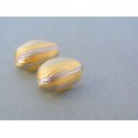 Zlaté dámske náušnice žlté biele zlato VA176V 14 karátov 585/1000 1.76g
