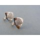 Strieborné dámske náušnice jemné kamienky VAS334 925/1000 3.34g