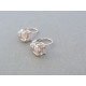 Strieborné dámske náušnice priehľadný zirkón VAS228 925/1000 2.28g