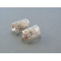 Zlaté dámske náušnice biele zlato vzorované DA238B 14 karátov 585/1000 2.38g