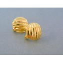 Zlaté dámske náušnice žlté zlato vzorované VA169Z 14 karátov 585/1000 1.69g