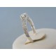 Zlatý dámsky prsteň biele zlato zirkón v korunke VP57199B 14 karátov 585/1000 1.99g