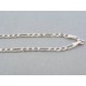 Strieborná retiazka vzor figáro VRS465580 925/1000 5.80g