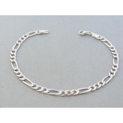 Strieborný náramok vzor figáro DNS215633 925/1000 6.33g