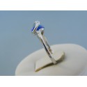 Strieborný dámsky prsteň modrý opál VPS54246 925/1000 2.46g