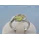 Strieborný dámsky prsteň zelený kameň VPS57365 925/1000 3.65g