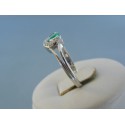 Strieborný dámsky prsteň zelený kameň VPS56366 925/1000 3.66g