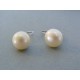 Strieborné dámske náušnice perla VAS345 925/1000 3.45g