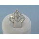Strieborný dámsky prsteň číre zirkóny DPS53231 925/1000 2.31g