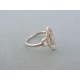 Strieborný dámsky prsteň číre zirkóny DPS53231 925/1000 2.31g