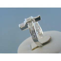 Strieborný dámsky prsteň číre zirkóny DPS54620 925/1000 6.20g