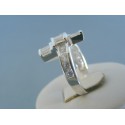 Strieborný dámsky prsteň číre zirkóny DPS54620 925/1000 6.20g