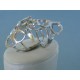 Strieborný dámsky dvojprsteň číre zirkóny DPS55857 925/1000 8.57g