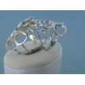 Strieborný dámsky dvojprsteň číre zirkóny DPS55857 925/1000 8.57g
