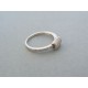 Strieborný dámsky prsteň číre kamienky DPS52181 925/1000 1.81g