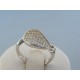 Strieborný dámsky prsteň posiaty kamienkami DPS52263 925/1000 2.63g