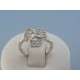 Strieborný dámsky prsteň kamienky zirkónu VPS51248 925/1000 2.48g