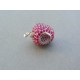 Strieborný dámsky prívesok jabĺko kamienky VIS333 925/1000 3.33g