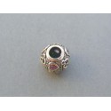 Strieborný dámsky prívesok korálka kamienky VIS267 925/1000 2.67g