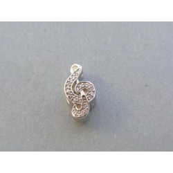 Strieborný prívesok korálka húsľovy kľúč VIS246 925/1000 2.46g
