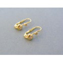 Zlaté dámske náušnice žlté zlato kamienky VA143Z 14 karátov 585/1000 1.43g