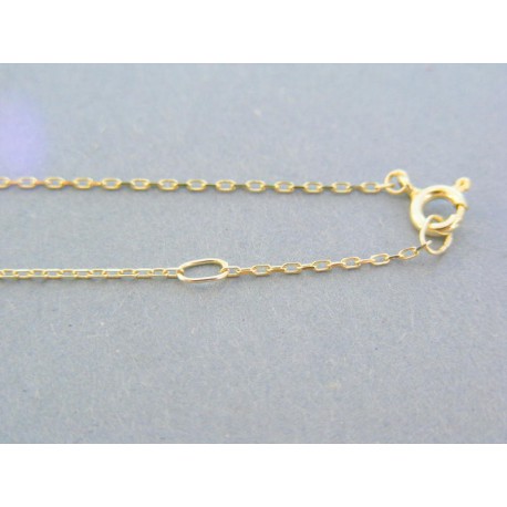 Zlatá dámska retiazka s príveskom žlté zlato kamienky DR43238Z 14 karátov 585/1000 2.38g