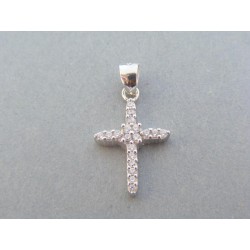 Strieborný dámsky prívesok krížik kamienky VIKS167 925/1000 1.67g