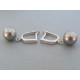 Strieborné dámske náušnice perla VAS480 925/1000 4.80g