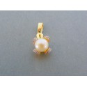 Zlatý dámsky prívesok perla žlté zlato VI179Z 14 karátov 585/1000 1.79g