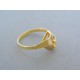 Zlatý dámsky prsteň žlté biele zlato vzorovaný DP63253V 14 karátov 585/1000 2.53g