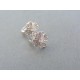 Strieborné dámske náušnice kvet kamienky VAS249 925/1000 2.49g