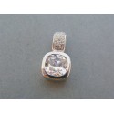 Strieborný dámsky prívesok číre zirkóny DIS328 925/1000 3.28g