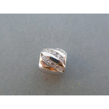 Strieborný dámsky prívesok číre zirkóny DIS256 925/1000 2.56g