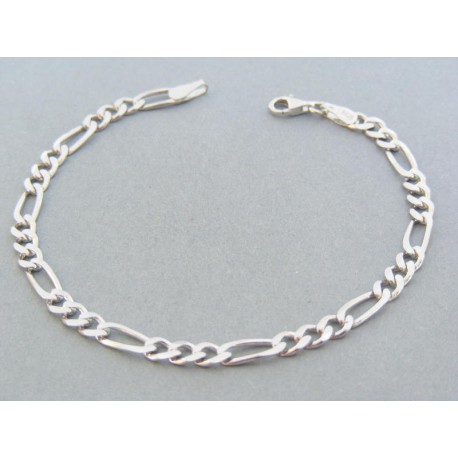 Strieborný náramok vzor figáro DNS21626 925/1000 6.26g